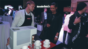 Mercedes-Benz Fashion Week Almat сән апталығында Miele ұсынған дәмді кофе
