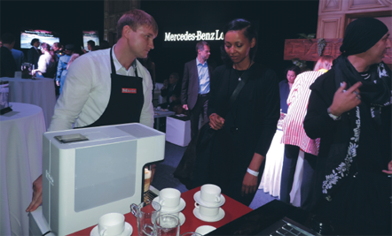 Mercedes-Benz Fashion Week Almaty сән апталығында Miele ұсынған дәмді кофе