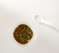 Холодный китайский суп из баклажанов
